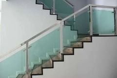 Tempered Glass Railing Material Glass Position Stairs Glass Length Upto 4 Feet Glass Thickness 40 to 60 Glass Height Upto 2 - Image 2