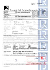 Lloyds Certificates for the Tank Container certificate of Henan Jushixin Transportation Equipment Co., Ltd. – certificate photo, supplier certificates section