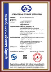 lSO90001 quality management system certification certificate from Fuzhou Enxi Technology Co., Ltd.