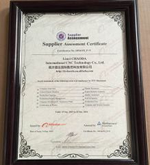 TUV Certification certificate from Linyi Chaoda International CNC Technology Co., Ltd.