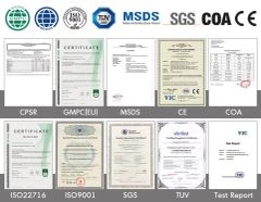 Certifications certificate from Guangzhou Chingo Cosmetic Co., Ltd.
