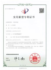 patent certificate from Taizhou Luqiao Jingyue Plastics Factory