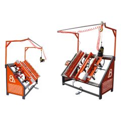 High Efficient Multifunctional Pneumatic Lift Pallet Nailing Table - Image 1