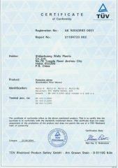 CE certificate from Dongguan Livinyl Adhesive Products Co