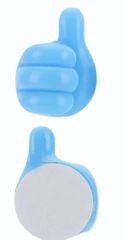 Plastic Thumb Shape Holder Size 1.2mm Color Blue Self Adhesive Yes Design Thumb Design Mounted Wall Mounted Material ABS - Image 1