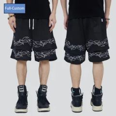 Custom Mesh Rack Basketball Contrast Embroidery Mesh Shorts Type Pants Size Custom Pattern Logo Origin China Gender - Image 2