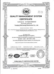 ISO9001 Quality Management System certificate from Yueqing City Shichuang Electronic Co., Ltd.