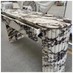 Calacatta Viola Marble Long Console Tables - Image 5