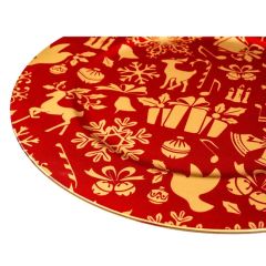 Transfer Printing Process PP Material Disposable Plastic Fine Dining Restaurant Charger Plate - Image 6