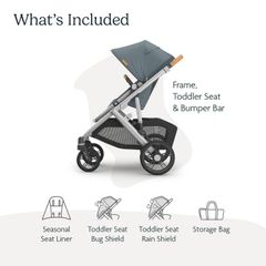 UPPAbaby Vista V3 Stroller - Full Size Single to Double Stroller System - Image 4