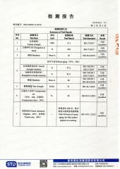 Rubber Performance Report certificate from Qingdao Jerryborg Marine Machinery Co., Ltd