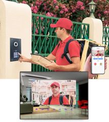 Stainless Steel Wireless Video Intercom, 4 Wires WiFi Video Doorphone 4 Users - Image 2