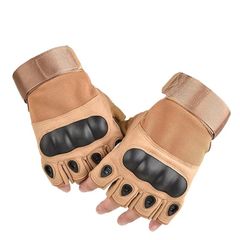 Professional Half-Finger Hard Knuckle Tactical Gloves for Military, Airsoft, and Outdoor Sports - Image 1