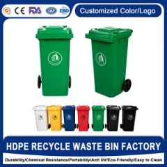 Wholesale Large Capacity 660L HDPE Plastic Dustbins Garbage Containers with Pedals - Enlightening Plast Co., Ltd