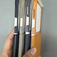 Original Premium Leather Pattern Case for Samsung Z Flip 7 Material PU Origin China Gender Unisex Specification 50g HS Code - Image 2