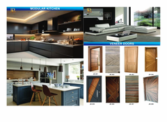 L Shaped Modular Kitchen Material Wooden Appearance Modern Design Type Modular Kitchen Shape L Shape Wood Species Pine - Image 3