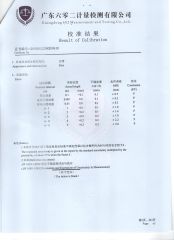 CALIBRATION CERTIFICATE 3-3 certificate of Xinghua Jinf Stainless Steel Co., Ltd. – certificate photo, supplier certificates section