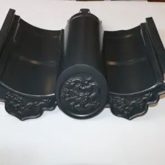Metal Roof Tiles Buddhist Temple Metal Roof Tiles Shape Arched Size 185*750mm Type Ridge Tiles Color Customizable Trademark - Zhejiang Zhongchao Composite New Materials Co., Ltd.