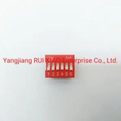 2.54mm Red /Blue Code Switch DIP 6p PCB Connector Housing Plastic HS Code 8541290000 Payment Terms: T/T Origin Make in - Image 1