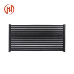 Metal Concealled Slats Privacy Screen Horizontal Slats Louver Fences Steel Fence Panel Garden Fencing Aluminum Slat Fence - Image 5