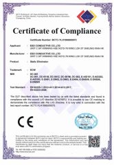 DC-001 CE certificate from ESD CONDUCTIVE CO., LTD