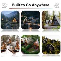 Luxury Detachable Prefabricated Triangle Wooden Style Camping Resort House with Bathroom Prefab Container House for Camping Projec - Image 5