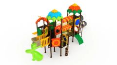 Easy Clean Stable Structure Smooth Surface Outdoor Playground Set for Amusement Zone - Image 2