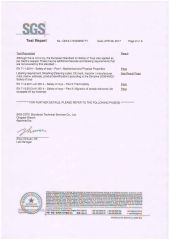 EN71 SGS test report certificate from Qingdao Plus Commerce Co., Ltd.