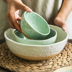 Round Japanese Dinnerware Home Restaurant Dinner Wedding Plate Set - Image 4