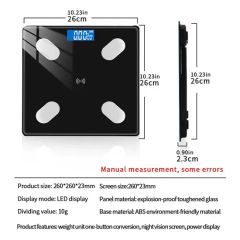 Factory Cheap Digital Body Scale Bathroom Scale 180kg with Bluetooth APP - Image 5