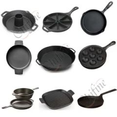 Custom Cast Cookware Frying Pans Material Iron OEM Available Standard ANSI Trademark CHIFINE Model NO. CFMD-221 HS Code - Image 2
