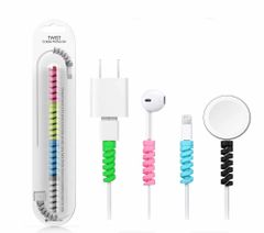 SPIRAL CABLE PROTECTOR (1 SET) Length 1 m Shape Round Style Spiral Type Spiral Type Color Multicolor Material Silicone Usage Headphone Cable, Phone Charger - Image 8