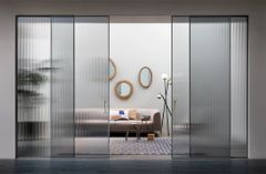 Aluminium Glass Sliding Slim Partition Design Simple Brand Corinzo Material Glass Open Style Sliding Country of Origin Made in - Image 3
