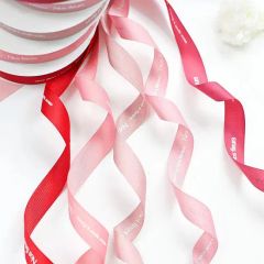 Custom Logo Silk Screen Printed Gift Personalised Ribbons Polyester Ribbon - Image 5