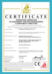CE certificate from Shandong Auchi Machinery Co., Ltd.