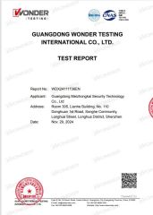 RoHS certificate from Guangdong Meizhongkai Security Technology Co., Ltd