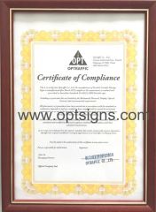 AS qualified certificate from OPTRAFFIC CO., LTD.