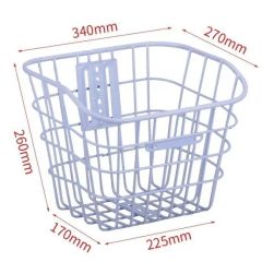 Large Capacity Metal Bike Baskets for Two Helmets - Various Colors - Image 1