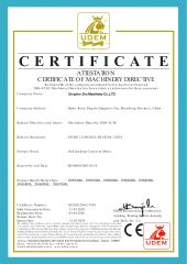 self loading concrete mixer CE certificate of Qingdao ZHS Machinery Co., LTD – certificate photo, supplier certificates section