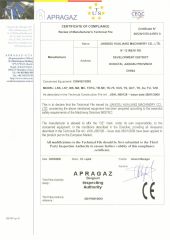 CE certificate from JIANGSU HUALIANG MACHINERY CO., LTD.