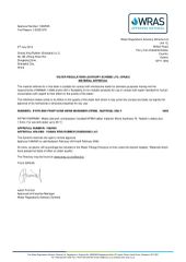 WRAS certificate from Hebei Deko Commercial Co., Ltd.