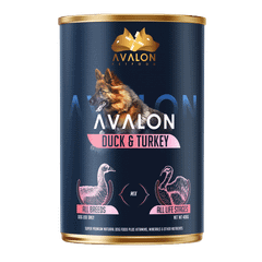 Avalon Duck & Turkey - Dog Food We Weight (kg) 410 g Flavor Duck & Turkey Brand Name Avalon - Image 1