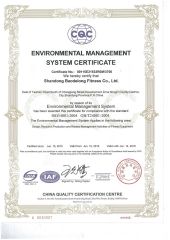 ENVIRONMENTAL MANAGEMENT SYSTEM CERTIFICATE certificate from Shandong Baodelong Fitness Co., Ltd.