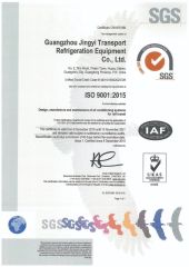ISO 9001:2015 certificate from Guangzhou Jingyi Automobile Air Conditioner Co., Ltd.