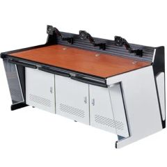 Office Furniture Display Support Workstation LED Light Command Center Computer Console Desk Security Operating Platform Tables - Image 3