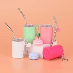 Custom Logo New Shot Glasses 3oz Metal Mini Tumbler Colored Keychain Sublimation Blanks Shot Glass - Shanghai Karry Industrial Co., Ltd.