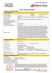 SGS certificate from Shanghai Lavaur Chemical Co., Ltd.
