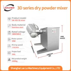 Sw-400 3D Industrial Grade Dry Powder 3D High Efficiency Drum Mixer - Shanghai Lao Le Machinery Equipment Co., Ltd.