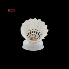 High Quality Goose Feather Badminton Shuttlecock OEM Accept Trademark BZ Model NO. BZ01 Speed 75,76,77,78 Type - Image 3