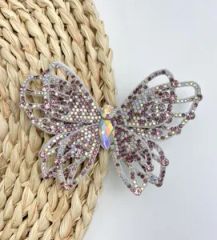 Customizable Multi-Color Rhinestone Butterfly Shoe Accessories Sparkling Footwear Decoration - Image 4